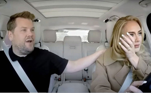 Adele fait une surprise à James Corden pour le dernier « Carpool Karaoke »