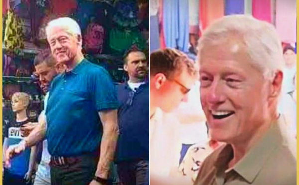 Bill Clinton aperçu à Jemaâ El Fna