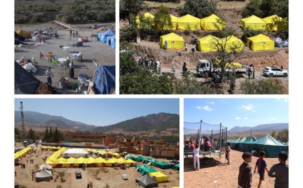 L’ensemble des citoyens touchés par le séisme mis à l’abri en cas d’intempéries