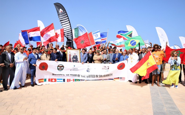 Dakhla accueille le Championnat Prince Héritier Moulay El Hassan Kitesurfing World Cup 2023 et le GWA Wingfoil World Cup Sous le signe de la solidarité et de l’entraide
