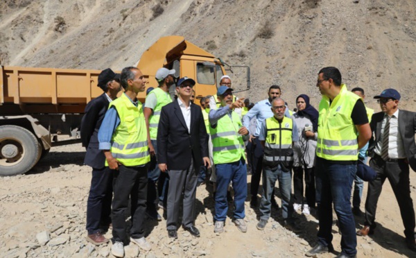 Le ministre de l'Equipement et de l'Eau sur le terrain