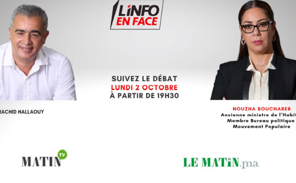 L'Info en Face avec Nouzha Bouchareb