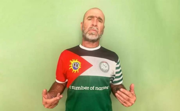 Eric Cantona affiche son soutien aux Palestiniens de Gaza 