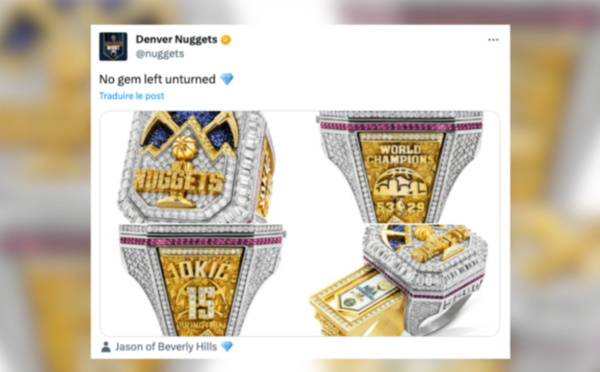NBA : Découvrez la bague offerte aux joueurs de Denver après leur sacre