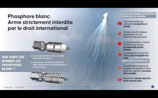 Gaza et Liban sud : Israël utilise des bombes au Phosphore blanc