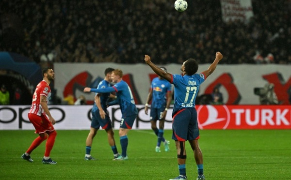 C1 : Leipzig s'impose à Belgrade et se qualifie pour les huitièmes de finale