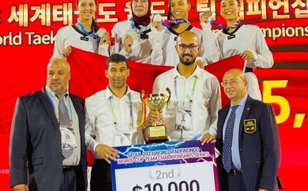 Championnats du monde de taekwondo (Corée) : la sélection nationale féminine vice-championne du monde par équipes