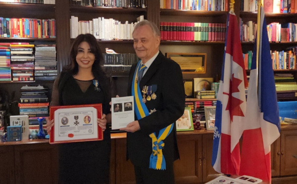 "L'Ordre Lafayette" renouvelle son hommage à l'artiste marocaine Leïla Gouchi