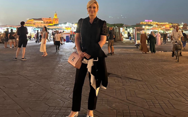 L'ex présidente croate s'offre des vacances enchantées à Marrakech