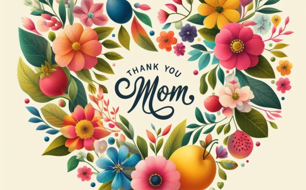 Merci à ma mère, qui m'a appris à dire merci