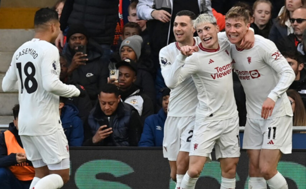 Angleterre : Manchester United poursuit sa série victorieuse à Luton (2-1)