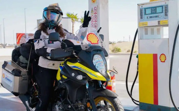 Afaf Hamdoune, première marocaine à effectuer un tour d’Afrique en moto 