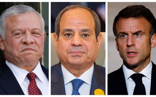 L’appel de Macron, Al-Sissi et du roi Abdallah II pour un cessez-le-feu immédiat à Gaza