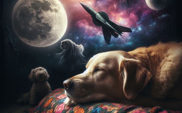 Graffiti nocturne de mon canin