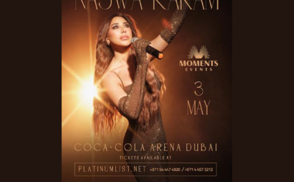  Najwa Karam se prépare à enflammer la scène de la Coca Cola Arena à Dubaï