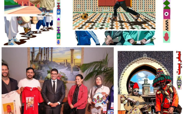 Adidas lance une nouvelle collection de t-shirts à la marocaine