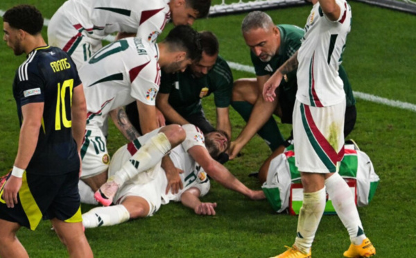Euro-2024 : multiples fractures au visage pour le Hongrois Varga