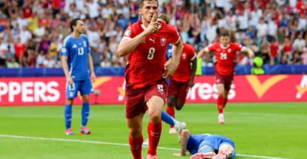 Euro 2024 : La Suisse surclasse l'Italie et file en quarts