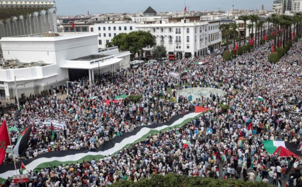Rabat marche pour la liberté : Palestine et Liban à l'honneur