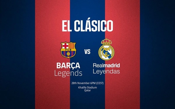 Les Légendes du Clasico : Ronaldinho brille lors du duel historique Real Madrid-Barcelone au Qatar