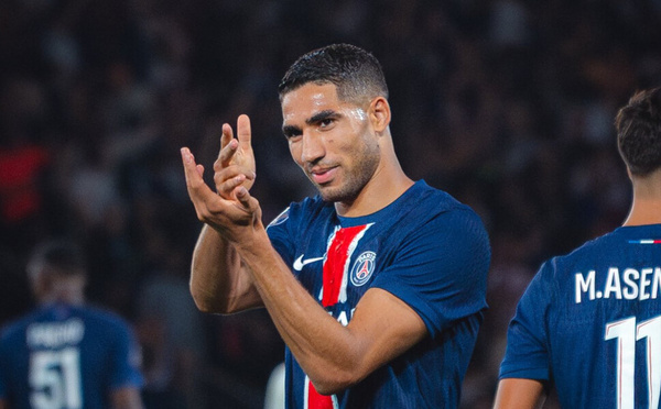 Achraf Hakimi élu joueur du mois de novembre par Le Parisien