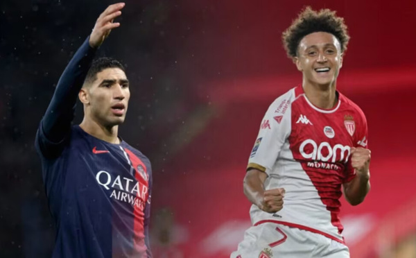 Hakimi et Ben Seghir élus meilleurs à leurs postes dans le onze-type de la mi-saison de Ligue 1