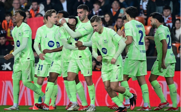 Le FC Barcelone écrase Valence et rejoint le Real Madrid et l’Atlético en demi-finales de la Coupe du Roi