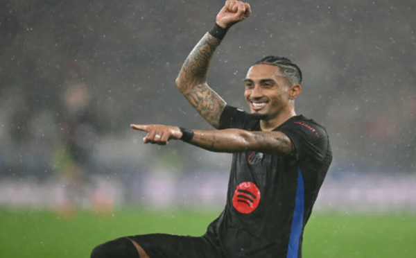 Raphinha, moteur du Barça avant le choc retour face à l’Inter