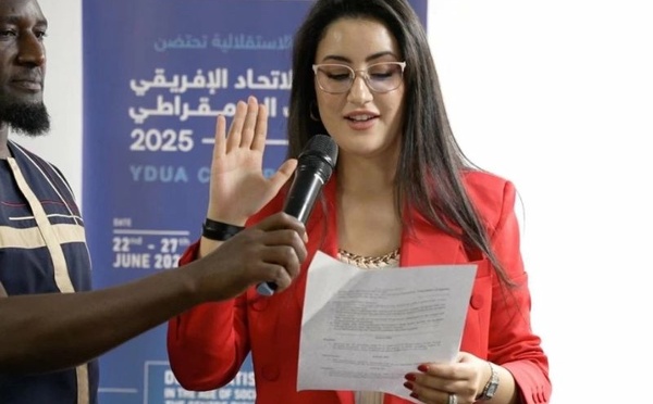 Marwa El Ansari, députée marocaine, a été élue à la présidence de l'Union des jeunes démocrates d'Afrique.