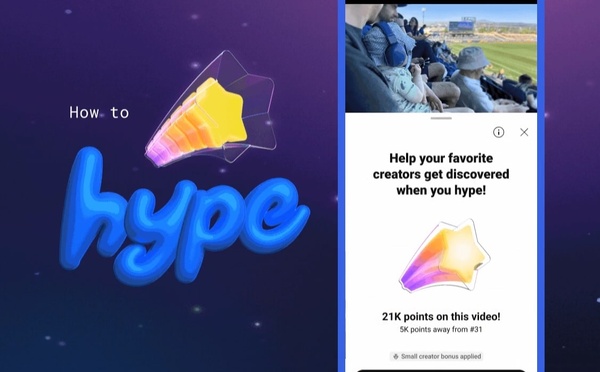 ​YouTube déploie « Hype » dans 39 pays pour booster les petits créateurs