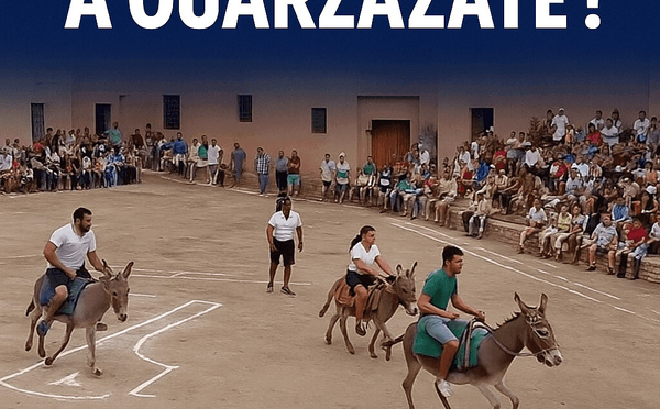 Quand la légèreté rassemble : La magie virale d’une course d’ânes à Ouarzazates