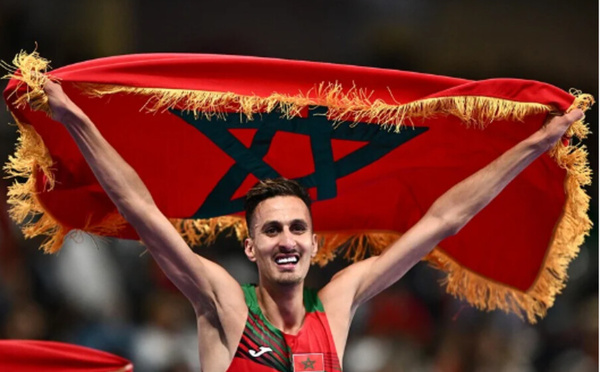 Soufiane El Bakkali file en finale du 3000 m steeple aux Mondiaux de Tokyo