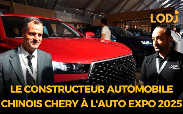 Le constructeur automobile chinois Chery à l'Auto Expo 2025