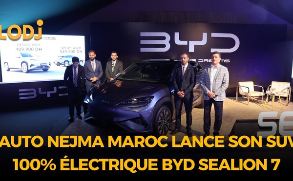 Auto Nejma Maroc lance son SUV 100% électrique BYD Sealion 7 à l'Auto Expo 2025