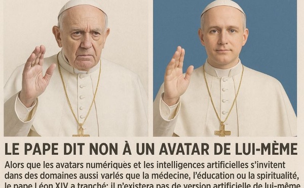 Le Vatican refuse l'Avatar du pape 