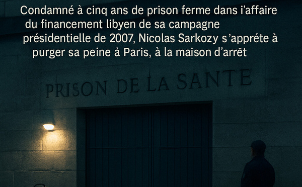 ​L’ancien président sera incarcéré le 21 octobre à la prison de la Santé.