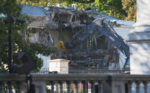 Trump fait démolir une partie de la Maison Blanche pour y construire sa salle de bal privée