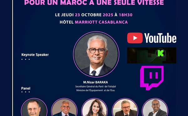 Conférence-débat « POUR UN MAROC À UNE SEULE VITESSE »