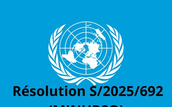 ​Texte de la résolution S/2025/692 (MINURSO)