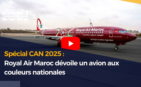 Spécial CAN 2025 : Royal Air Maroc dévoile un avion aux couleurs nationales