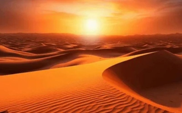 Levée de soleil saharien d'Octobre 2025