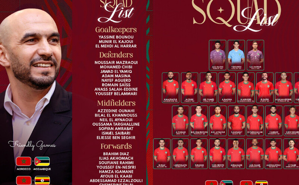 Retour de Saiss, absence d'Hakimi : la sélection marocaine pour novembre 2025 révélée