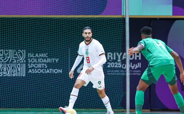 Futsal : le Maroc en finale des Jeux de la solidarité islamique 2025 après sa victoire contre l’Arabie saoudite