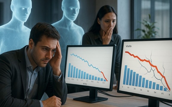 Les IA et un trafic web qui s'écroule : le séisme silencieux qui menace éditeurs et agences