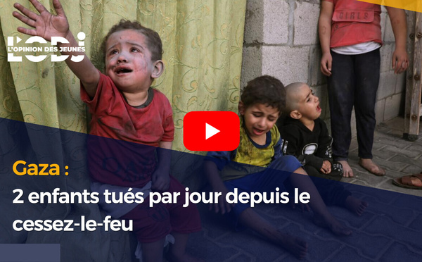Gaza : 2 enfants tués par jour depuis le cessez-le-feu