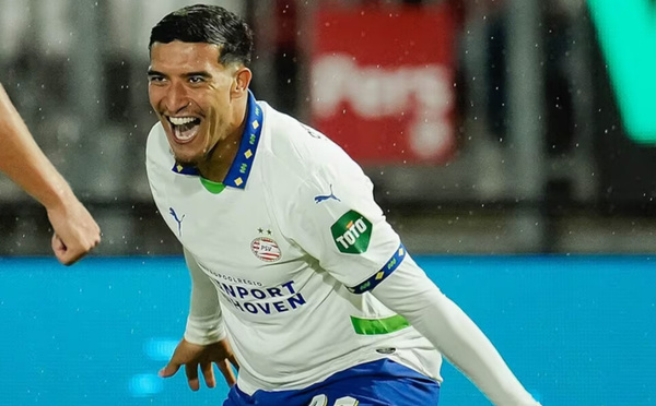 Ligue des Champions : Couhaib Driouech brille dans la victoire du PSV contre Liverpool