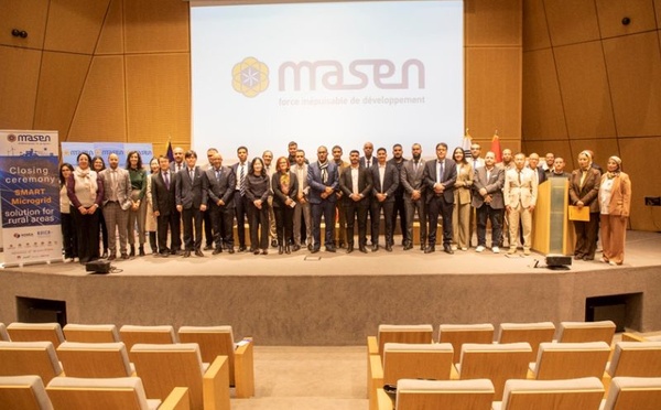 Cérémonie de clôture du projet SMMMART au niveau de la plateforme R&amp;D de MASEN