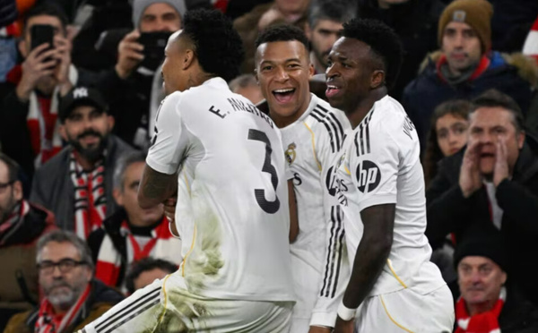 Liga : le Real Madrid s’impose à Bilbao grâce à Mbappé