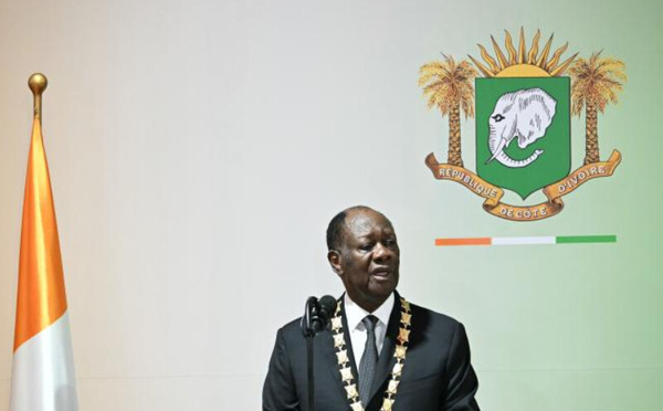 Alassane Ouattara investi pour un 4ᵉ mandat en Côte d'Ivoire