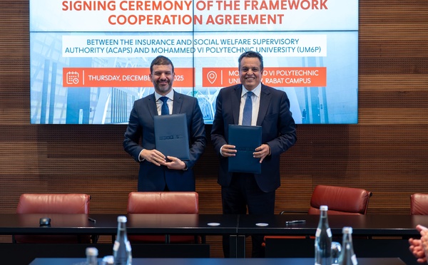 Accord-Cadre de Coopération entre l'ACAPS et l'Université Mohammed VI Polytechnique